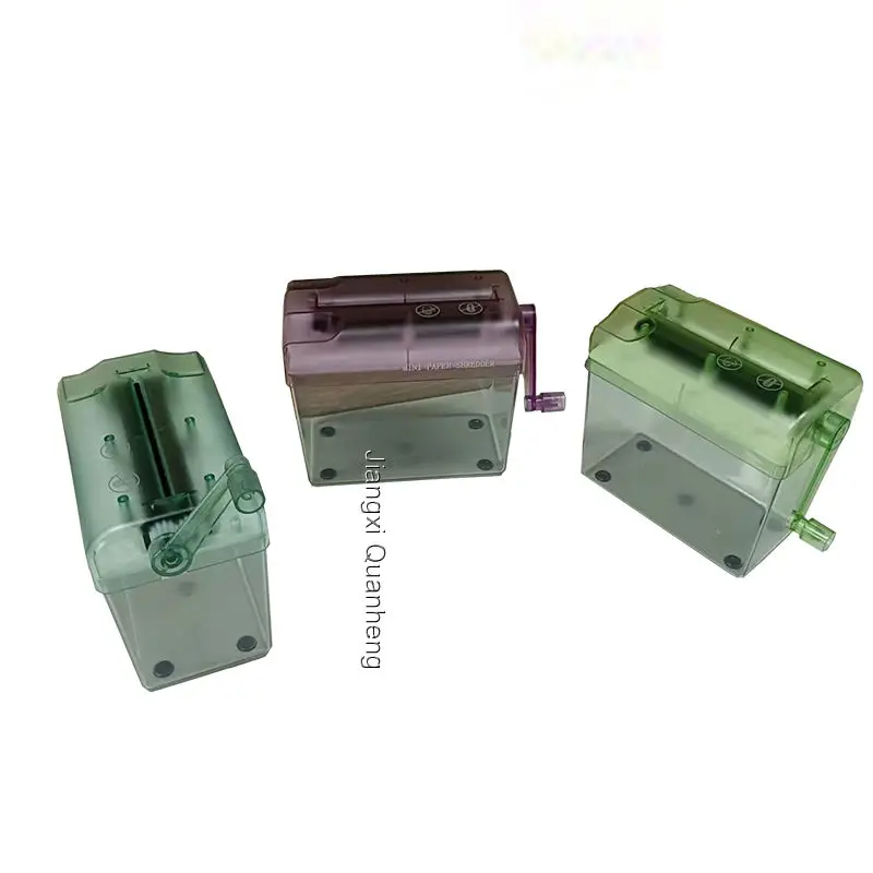2024 hot selling homeware manual size A6 documents mini paper hand shredder with handle