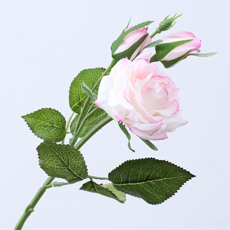 Realistic Design Artificial Flower Mini Roses Artificial Flower Real Touch Rose Wedding Flowers Decorations Artificial Rose