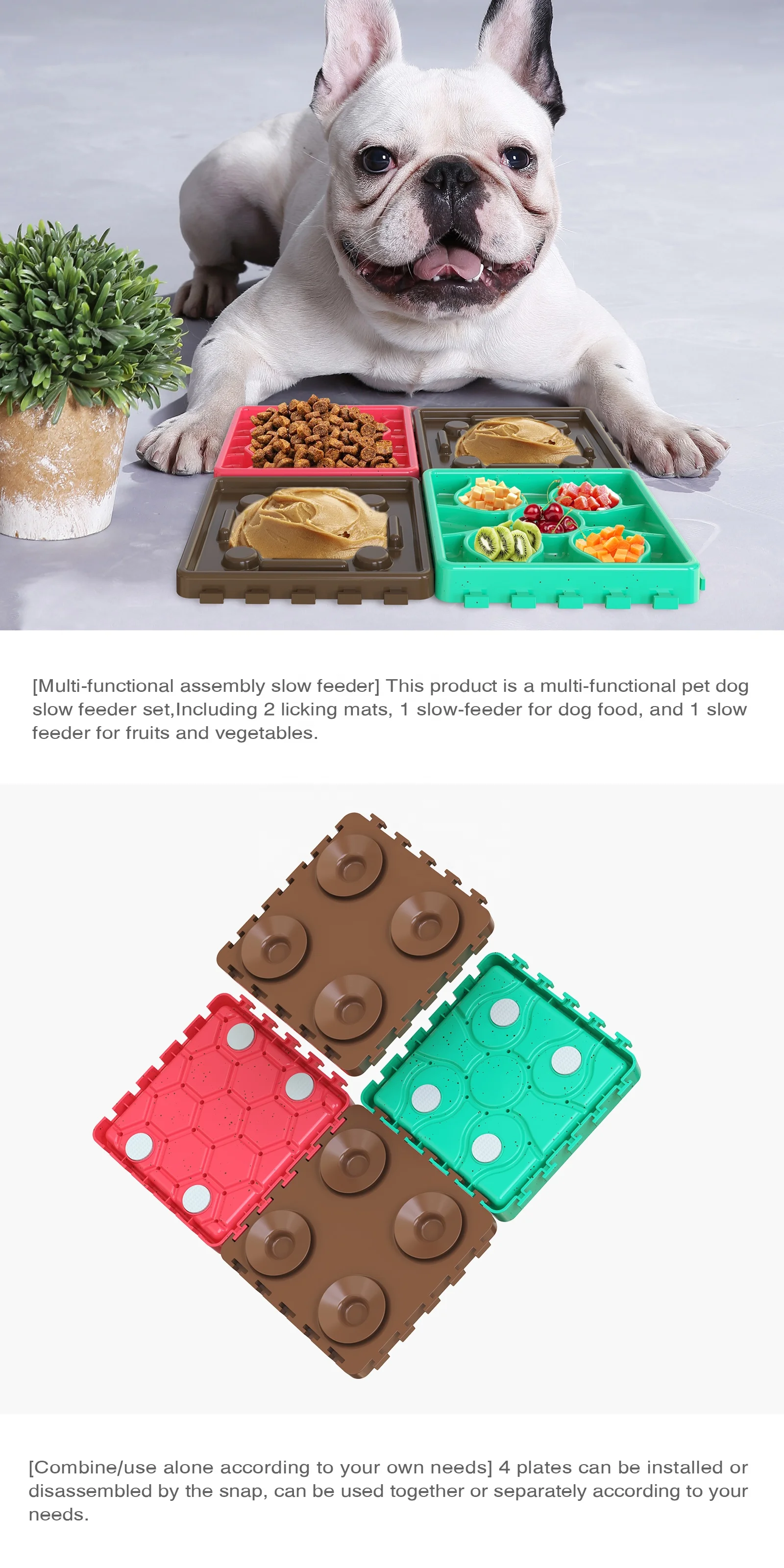 Slow Feeder Pad Customized Dog Puzzle Toys Feeder Mat Slow Feeder Pad Treat Dispensing Lick Pad Mat