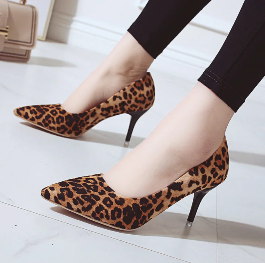 Korean New design ladies sexy fashion pointed toe plus size shoes elegant women high heel shoes
