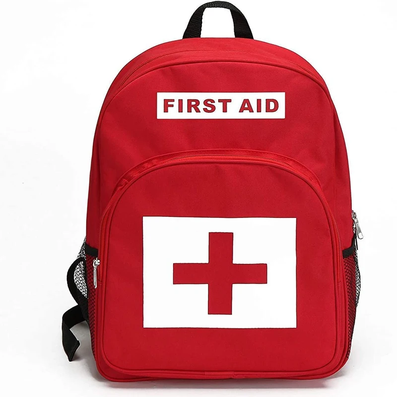 First Aid Backpack Red Cross Tactical Medical Bag Waterproof Outdoor Camping Home Durable Large Capacity Emergency Survival Kit