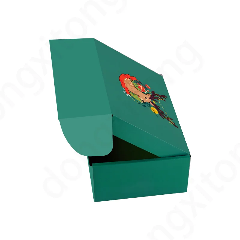 Factory Custom Wholesale Clothing Shoe Packaging Crazy Type Cartons Gold Foil Embossing Designed Art Paper Food Industrial Use