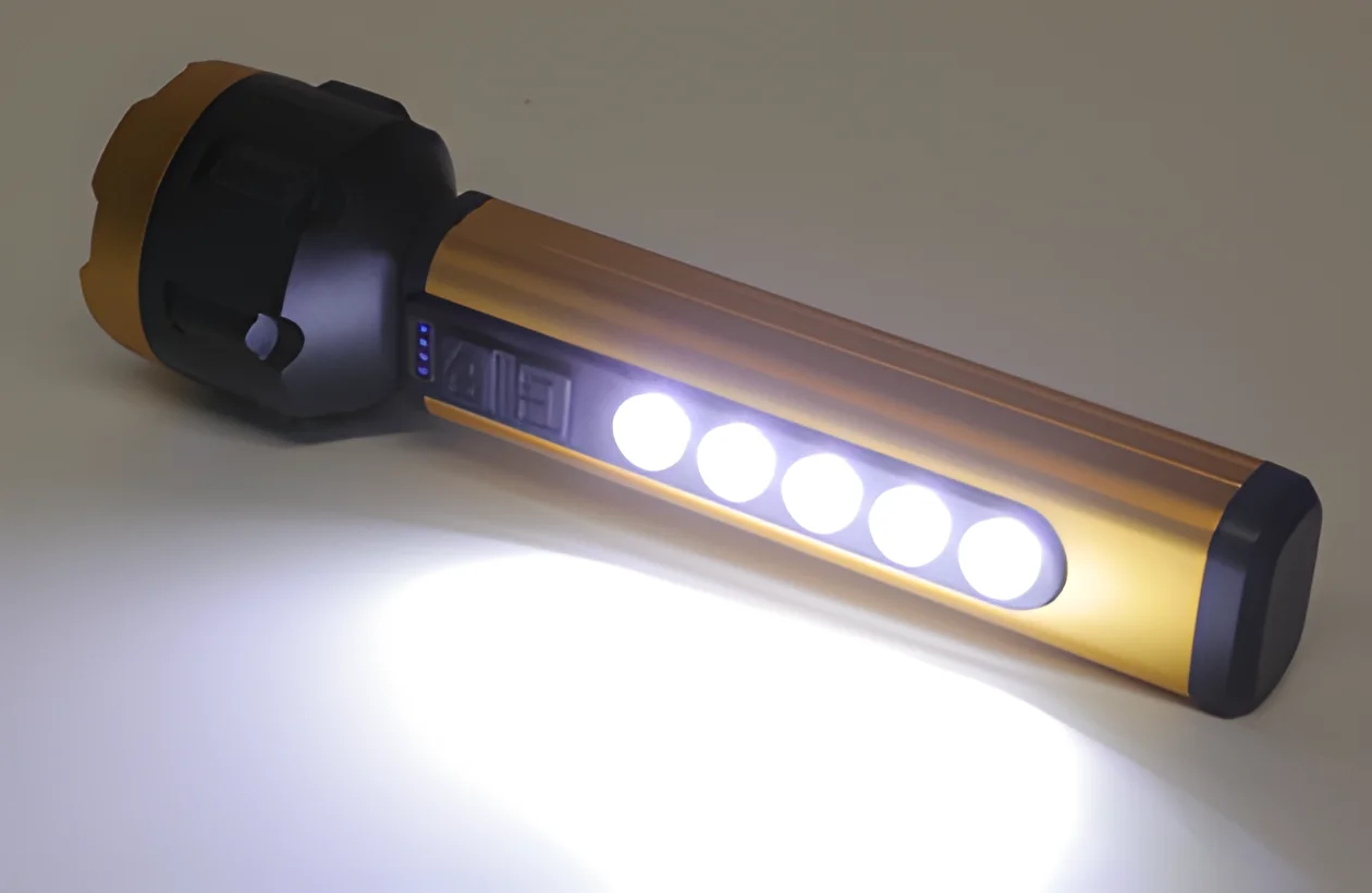 Rechargeable  Flashlight Large Size Super Bright Led Tactical Flashlights with COB Work Light High Powered Flashlight