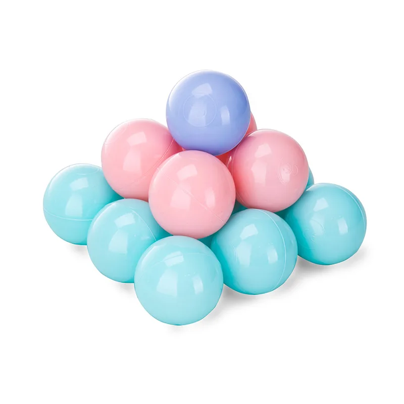 Non Deformed Soft Baby Mix Color Ocean Ball Plastic Non PVC Home Playground Tent Pit Ball Ocean Baby Fun Toys Ocean Ball