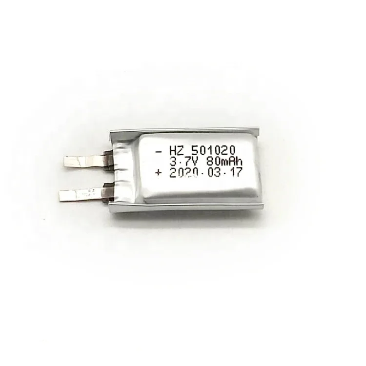 Литий-полимерная аккумуляторная батарея KC IEC62133 3 7 в 80 мАч UL1642 501020