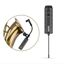 New design TR2 uhf saxophone trumpet clip on wireless microphone for Mobile phone active speaker audio mixer