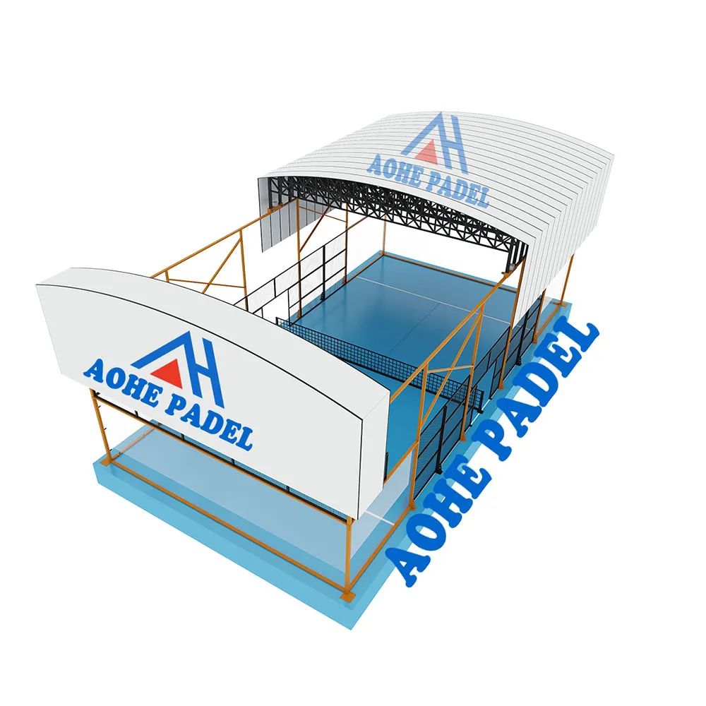 outdoor paddle tennis court sportsTennis Court Cover Large Indoor Space Sport Tent Panoramic Padel Court Tent