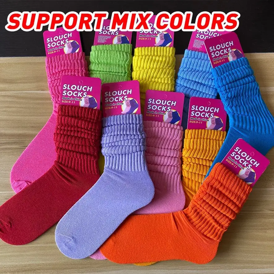 Fashion High Quality Custom Knit Breathable Colorful Cotton Elastic Comfortable Kid Socks For School