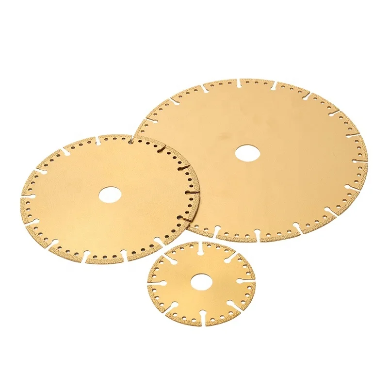 Vacuum brazed multi purpose diamond cutting disc turbo dry blades demolition blade for concrete marble steel stone