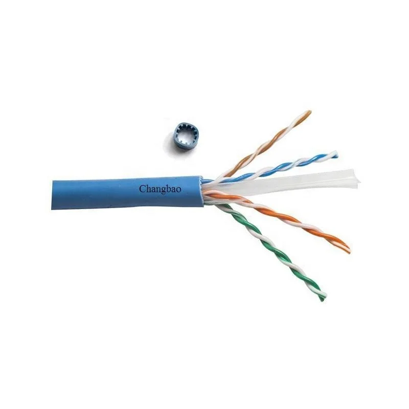 CHANGBAO High speed 23AWG 4 pairs copper conductor PVC LSZH jacket indoor lan ethernet networking Cat6a UTP cable