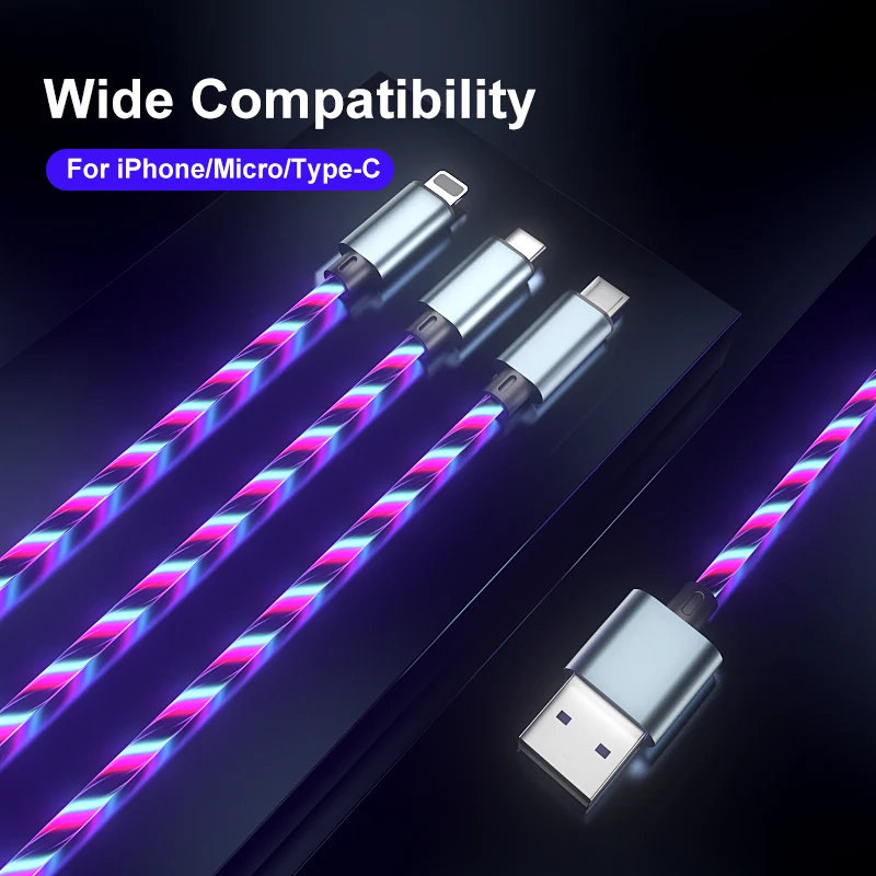 Original usb fast mobile charging cable custom logo power data cellphone accessories 3 in 1 usb cable