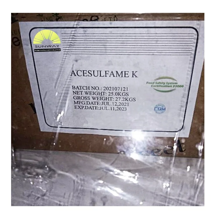 HS code 29349910 Sweetener ACESULFAME K A-K sugar price