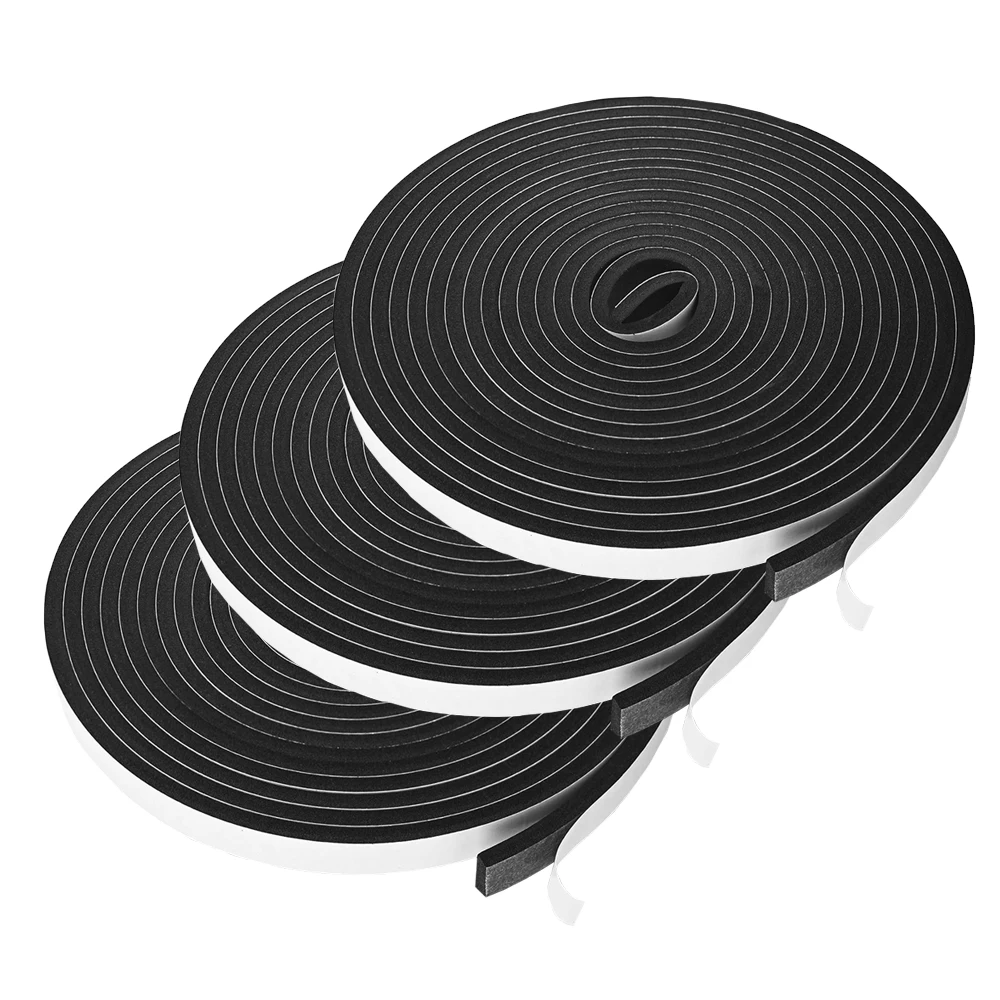 Heat resistant air conditioner 3mm NBR/ PVC nitrile rubber acrylic die cut window seal thermal insulation foam sticky tape