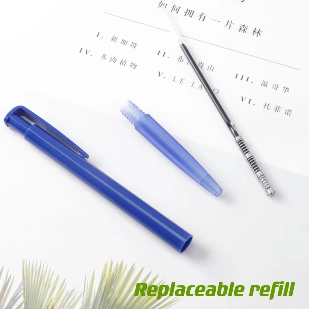 Factory direct sales 0.7mm tungsten carbide bead press out core ballpoint pen Press type automatic ballpoint pen