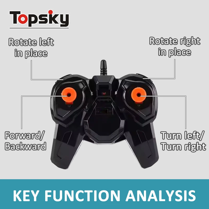 High Quality Plastic 6 Channel Remote Control Electric Drifting Off-road Vehicle Toys 360 Degree Rotation Radio Control Car Toys