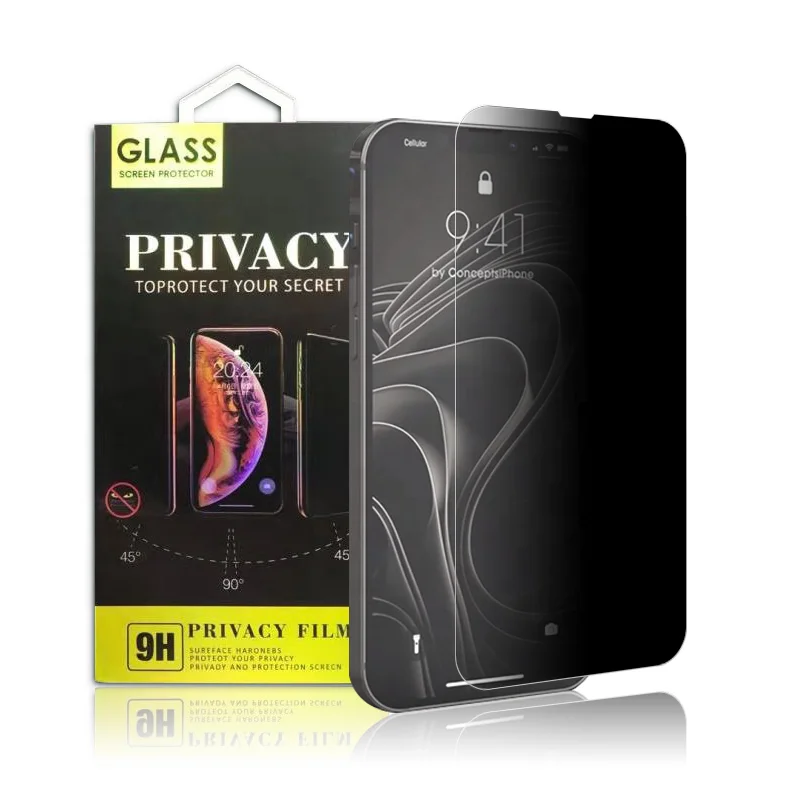 Full Cover Anti-Spy Screen Protector For iPhone 11 12 13 PRO MAX Privacy Glass For iPhone 14 Pro 8 Plus XS Max XR Tempered Glass