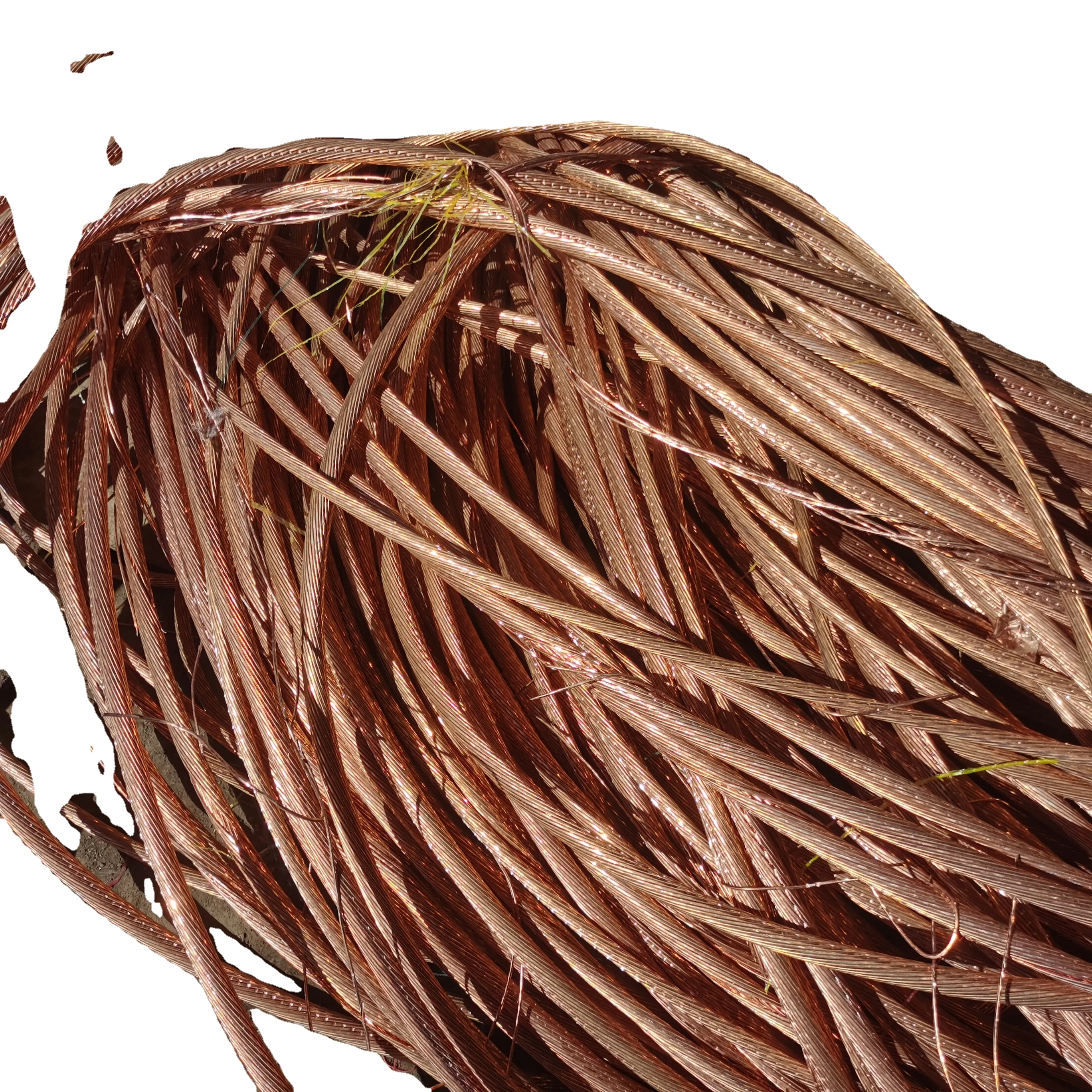 The factory sells high-purity scrap copper wires at reasonable prices