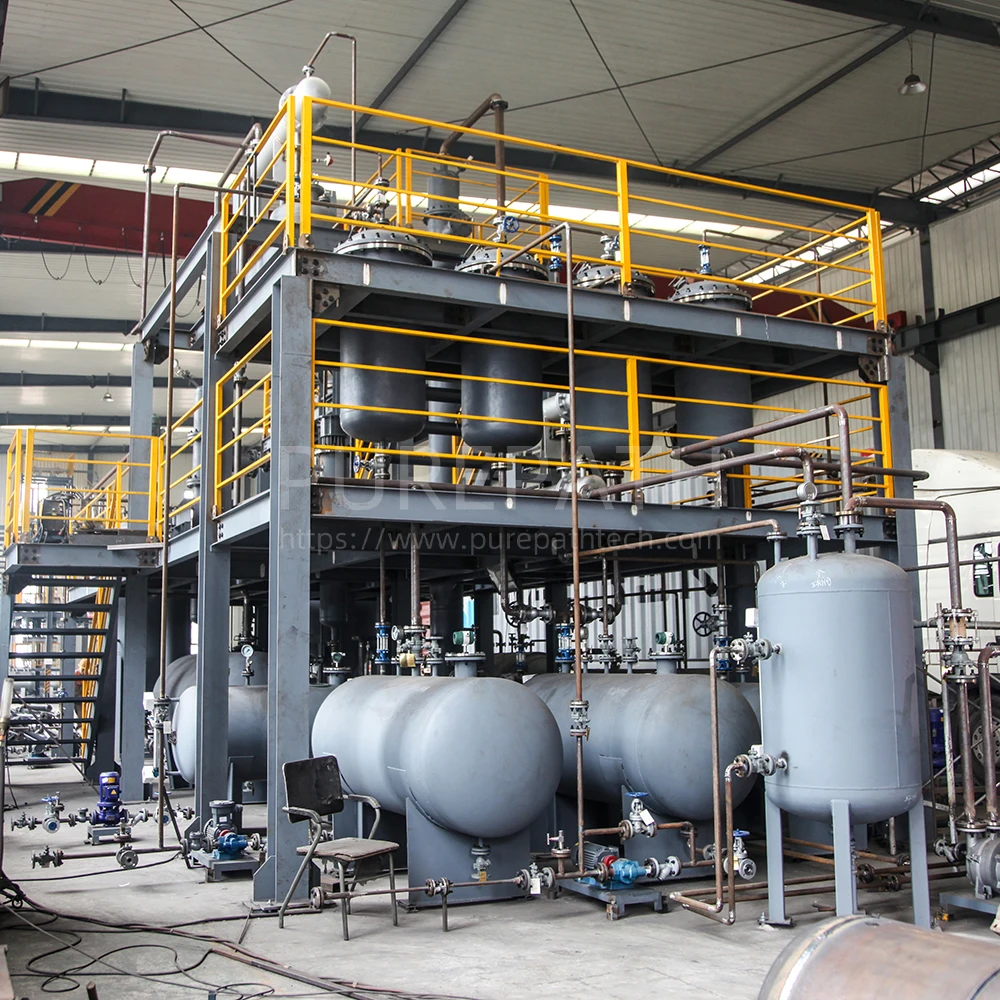 High Efficiency Waste Engine Oil Recycling Machine To Standard Diesel
