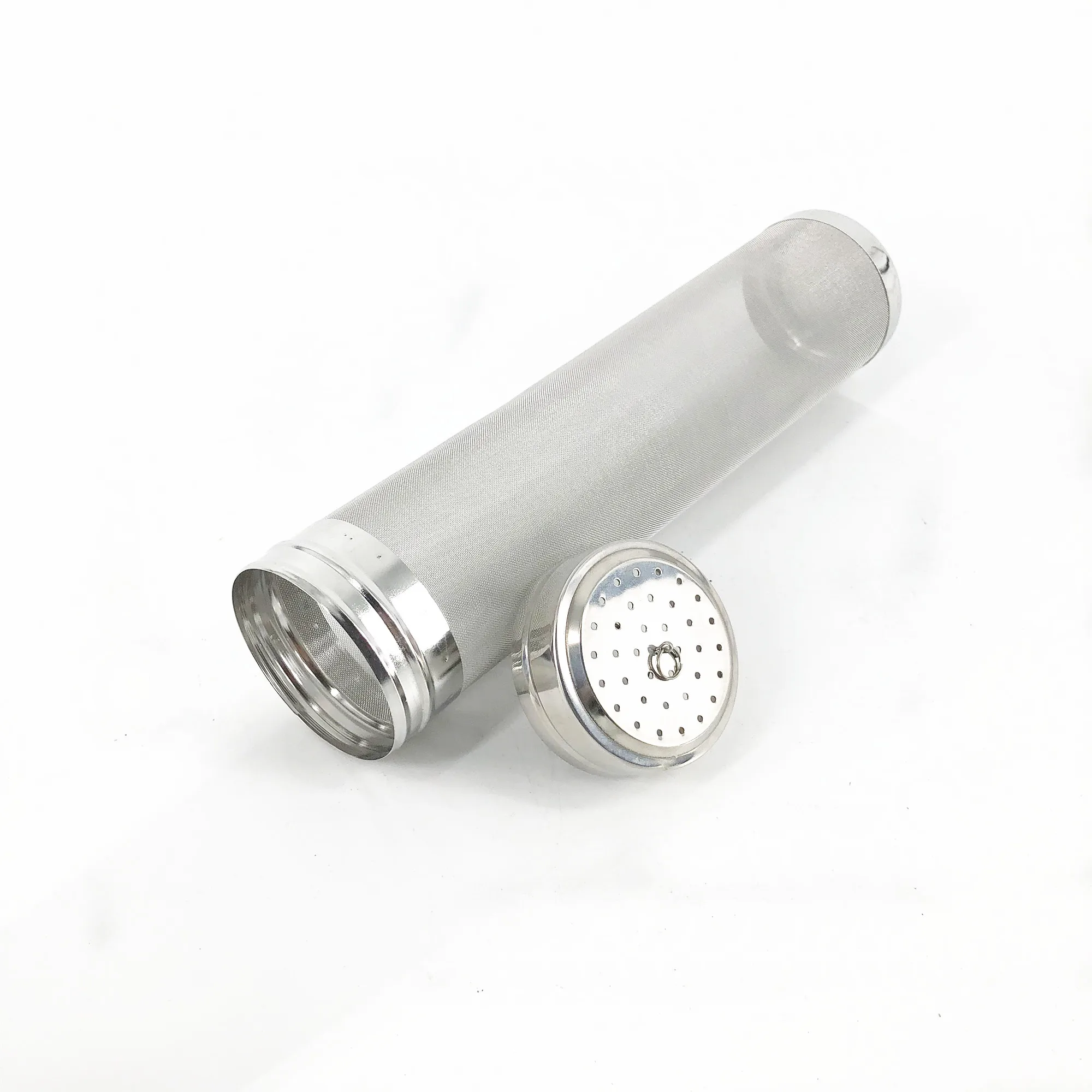 Beer Dry Hops Filter Brewing Hopper Strainer 300 Micron Mesh Barrel Brewing Grain Basket Strainer