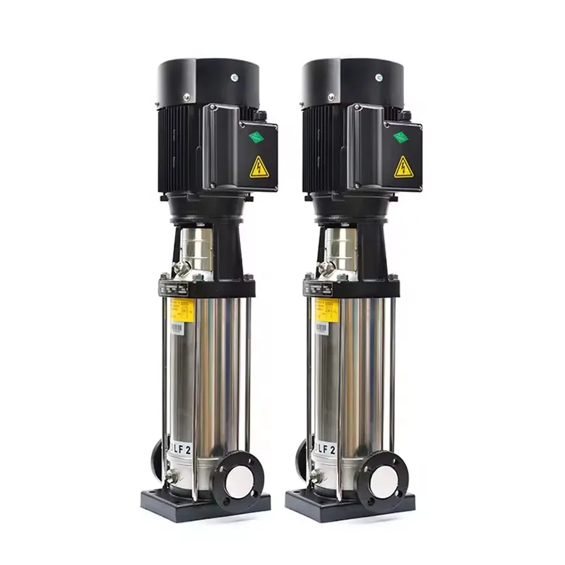 20HP Big Power Booster Vertical Multi Stage Pump 3 Phase High Lift 304SS OEM For Industrial