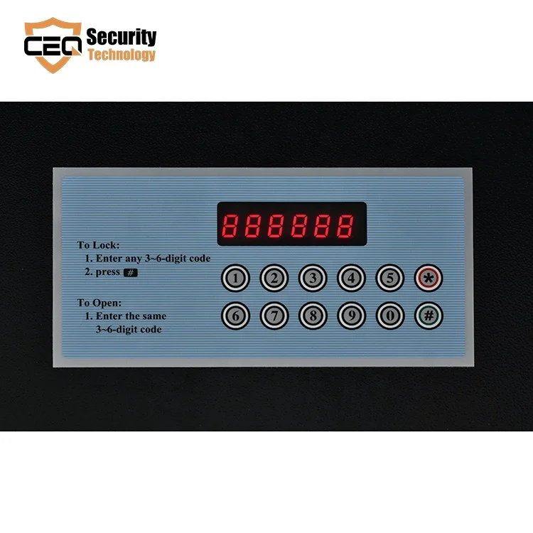 Electronic Digital Lock Security Hotel Room Deposit Laptop Safety Safe Box GK-TOP-A Optional 1.5 Mm CN;GUA H150*W410*D350 10KG