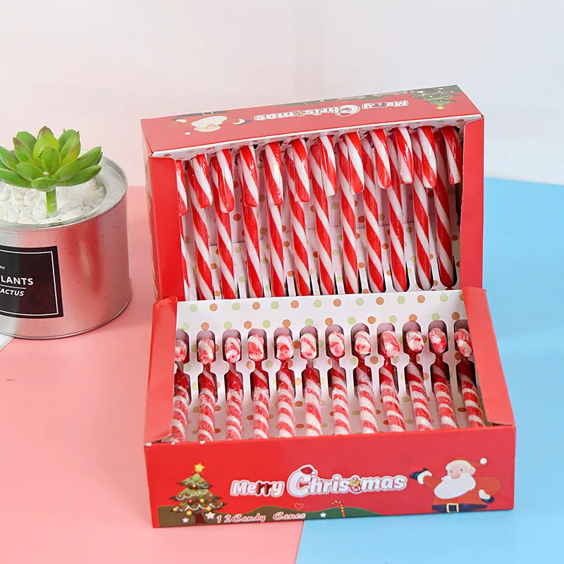 wholesale custom halal Christmas peppermint candy cane red and white