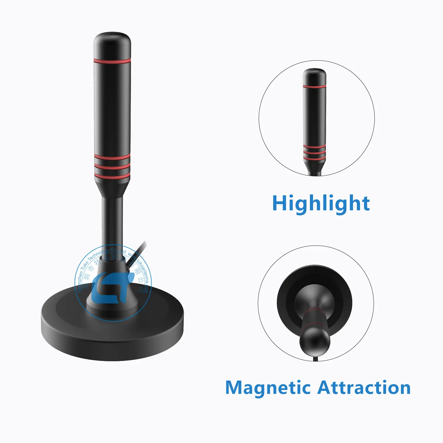 Беспроводной усилитель с высоким коэффициентом усиления dvb-t комнатная ТВ-антенна 25dbi vhf/uhf Магнитная Базовая антенна isdb-t местные ТВ-каналы