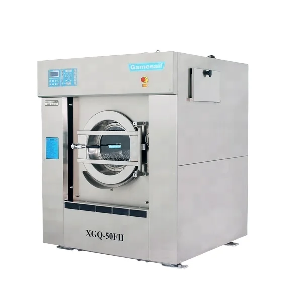 Automatic hotel used big commercial laundry equipment and industrial washing machine 30kg 50kg 100kg 130kg with good price