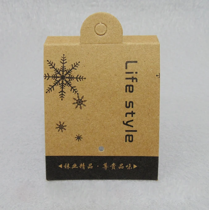 
 Высококачественная упаковка для носков, складной бумажный заголовок с крючком, картонный подвесной носок  