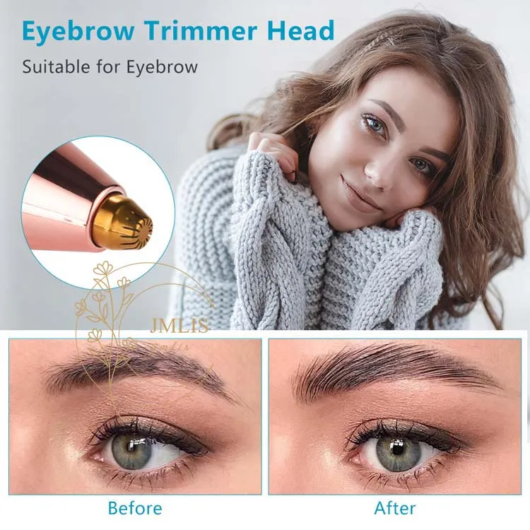 2 в 1 Электрический триммер для бровей безболезненный эпилятор для макияжа бровей Бритва портативные бритвы для удаления волос на лице Дамский депилятор