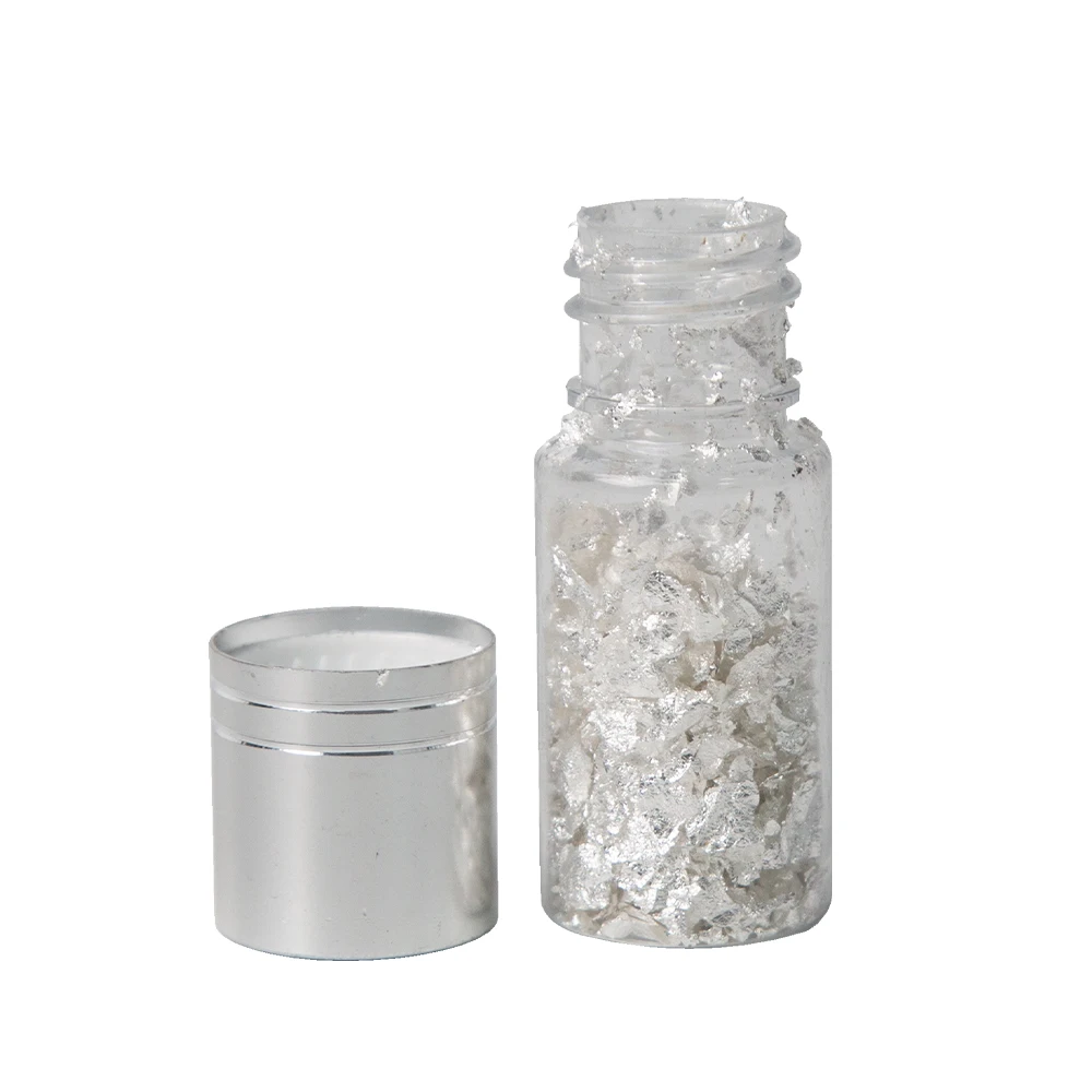  0.1g Hot Sale Kinno Medium Genuine Edible Silver Flake for Cake Wine