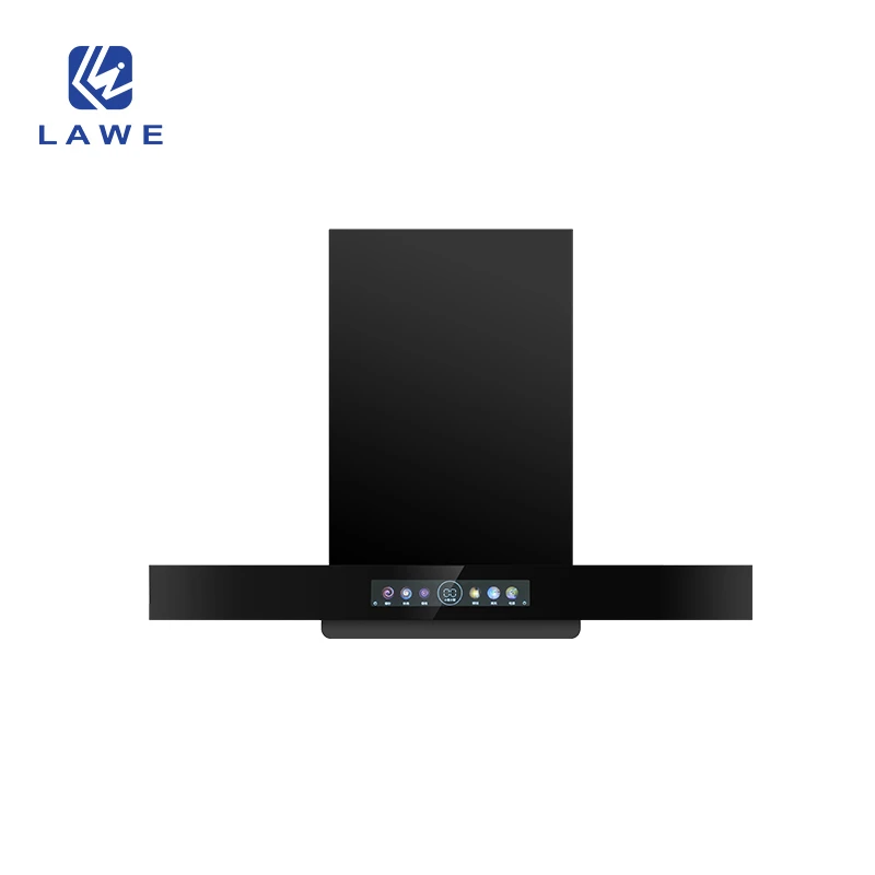 OEM service European Style Stylish appearance Sense Control  auto clean Range Hoods T Shape Cooker Hood