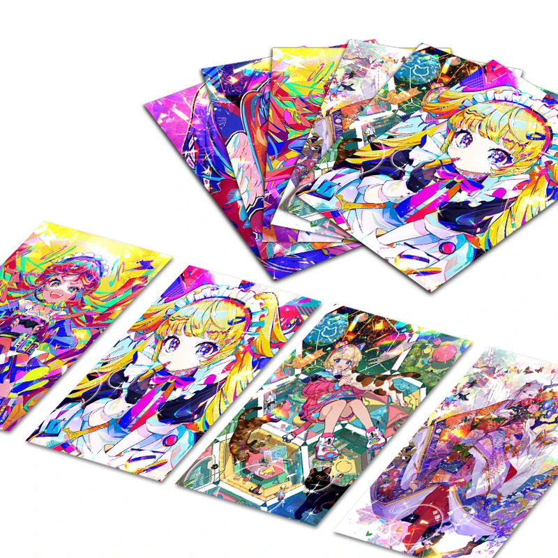China factory offers customized game cards featuring anime characters series with high definition printing and flash technology