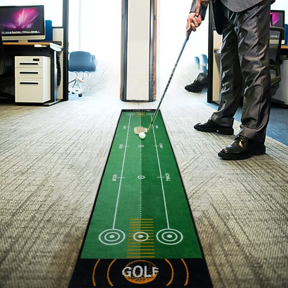 Custom training aid Design golf putting Mat logo practice Carpets For indoor