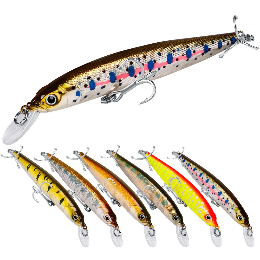 Deep Diving Lures 10.5g 110mm 6Color Mega Bass Lure Pond Reservoir Jerk Bait Lures