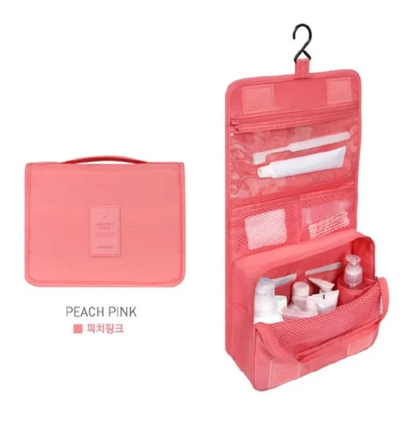 Folding Travel Cosmetic Storage Make Up Bag Hanging Toiletry Wash Organizer