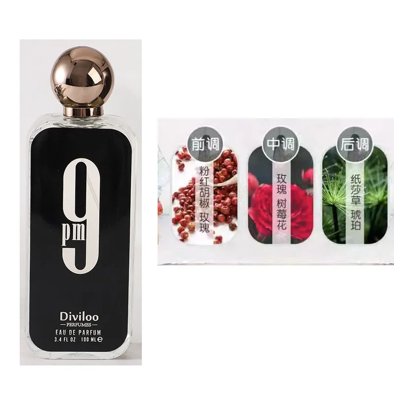 New Arrival 9 Series Brand Long lasting Light Aroma Strong Aroma 100ML  Perfume  Spray For Men Dating Life