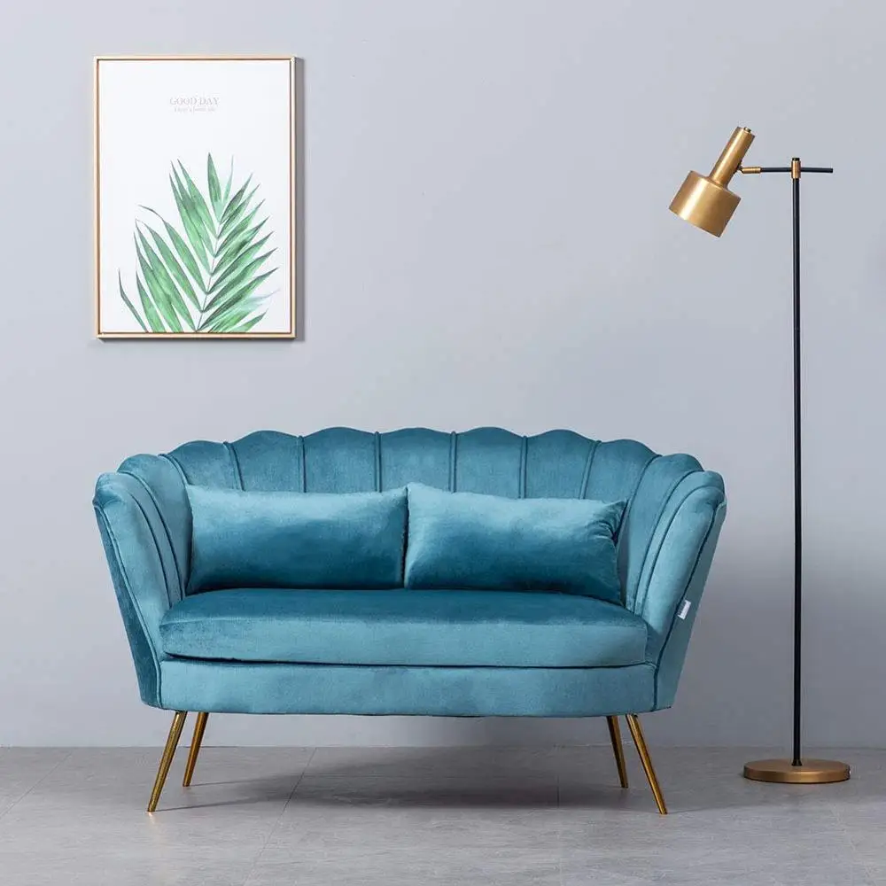 Wedding Loveseat Luxury Sofa Set Modern Velvet 2 Seater Sofa Double Seater Small Size Sofa Home Furniture Hot Selling Velvet