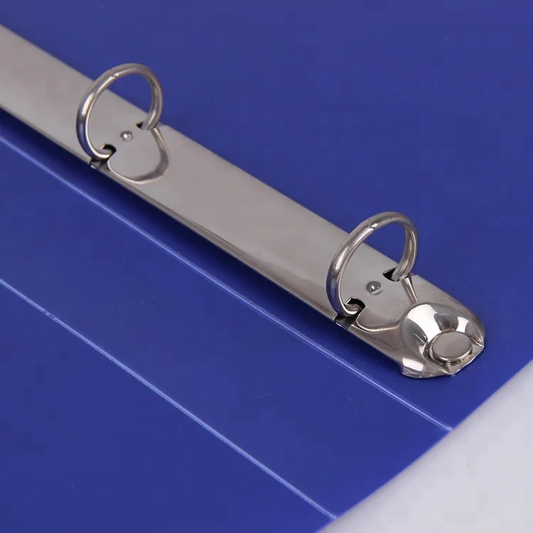 Cheap price custom A4 PP 4 ring binder plastic file folder
