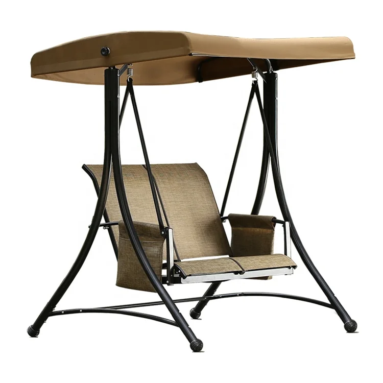 Patio Garden Metal Adults 2-seat cheap swing chair