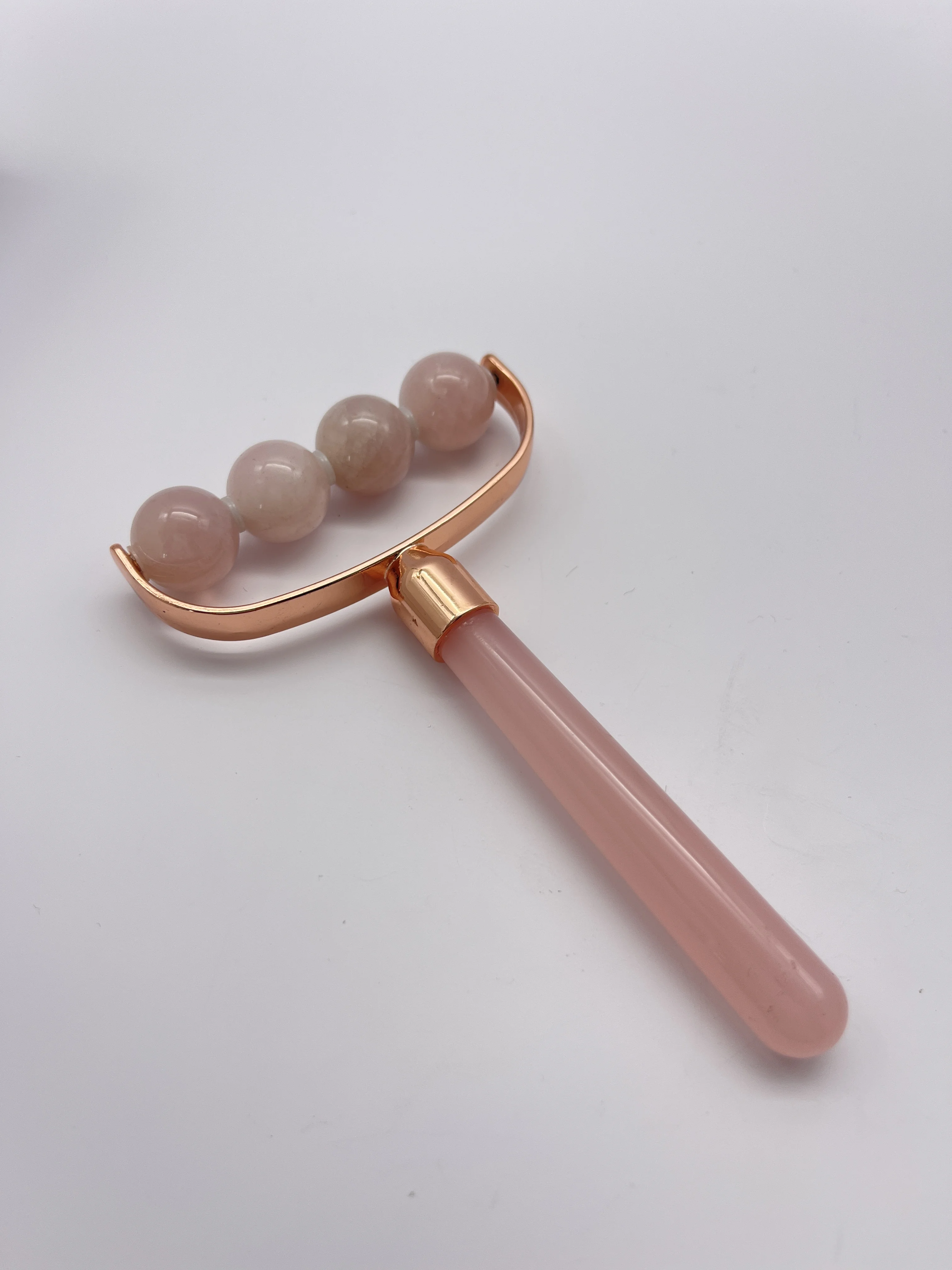 100% nature stone resin rod  Anti Aging Therapy Skin Care tool Rose Quartz Pink Crystal Jade Face Roller For Face