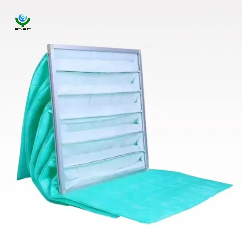 Factory Supply reasonable price ahu filters bag Synthetic Fiber Pocket HVAC Air Filter For School Hospital Hotel F5F6F7F8F9