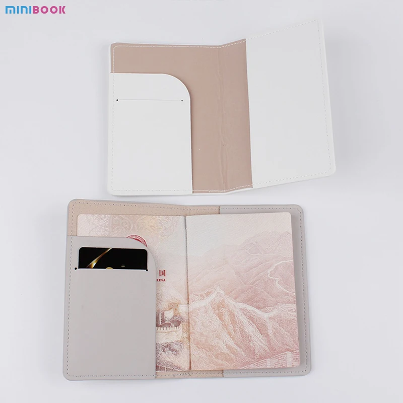Minibook Oem Custom Brand Travel Passport Cover Holder And Luggage Tag Set In Gift Box Organizer Wallet