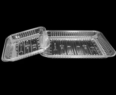 China Factory Disposable Fruit Trey Transparent Plastic Boxes