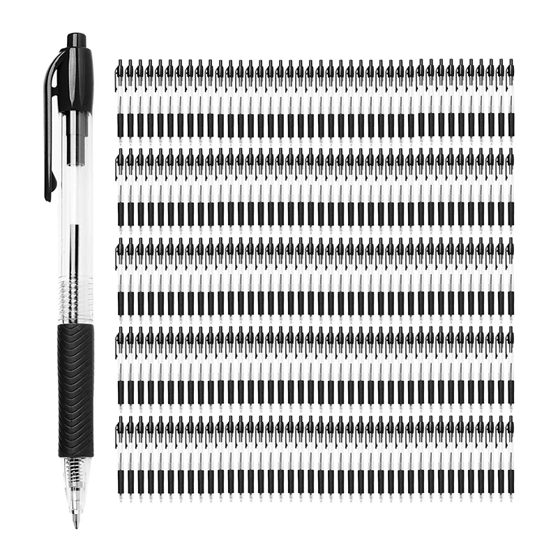 Ежедневная Выдвижная шариковая ручка с черными чернилами надувная шариковая ручка