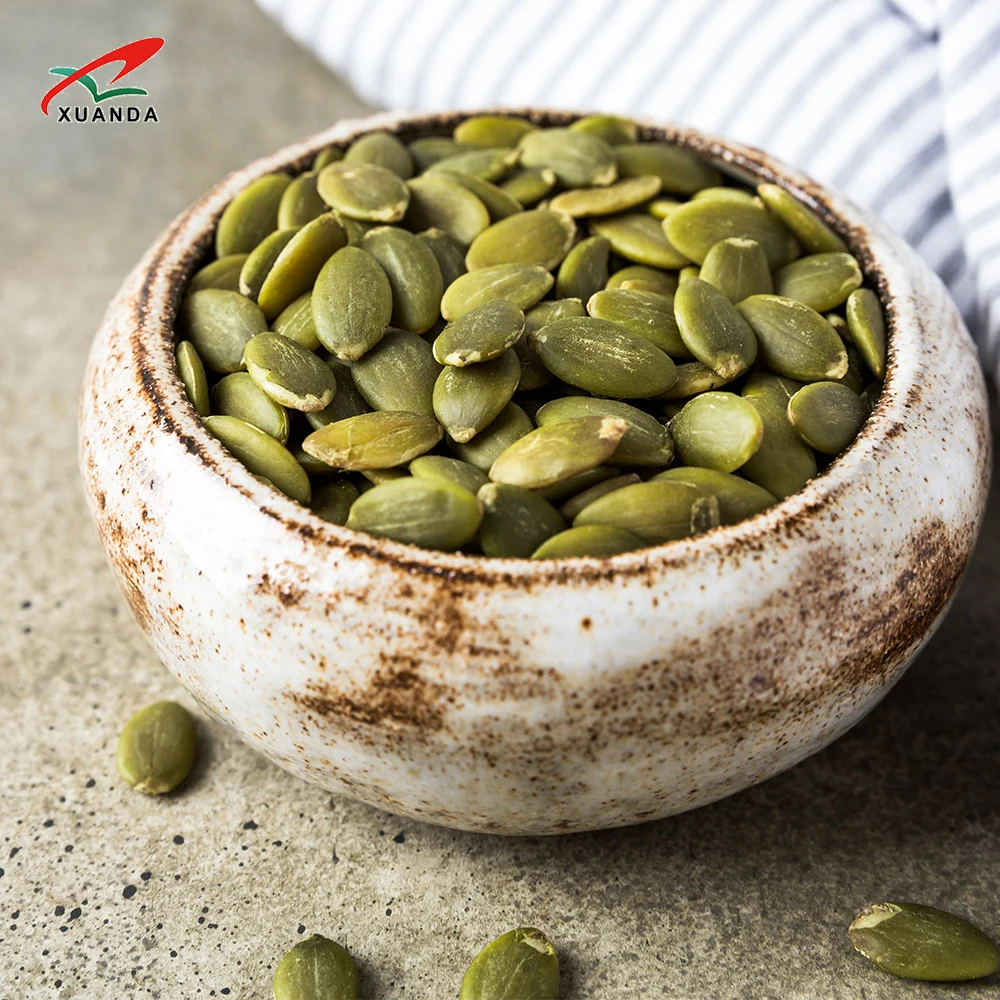 Wholesale Price Raw Pumpkin Kernels Peeled Shelled Dried Snow White Shine Skin Pumpkin Seed Supplier