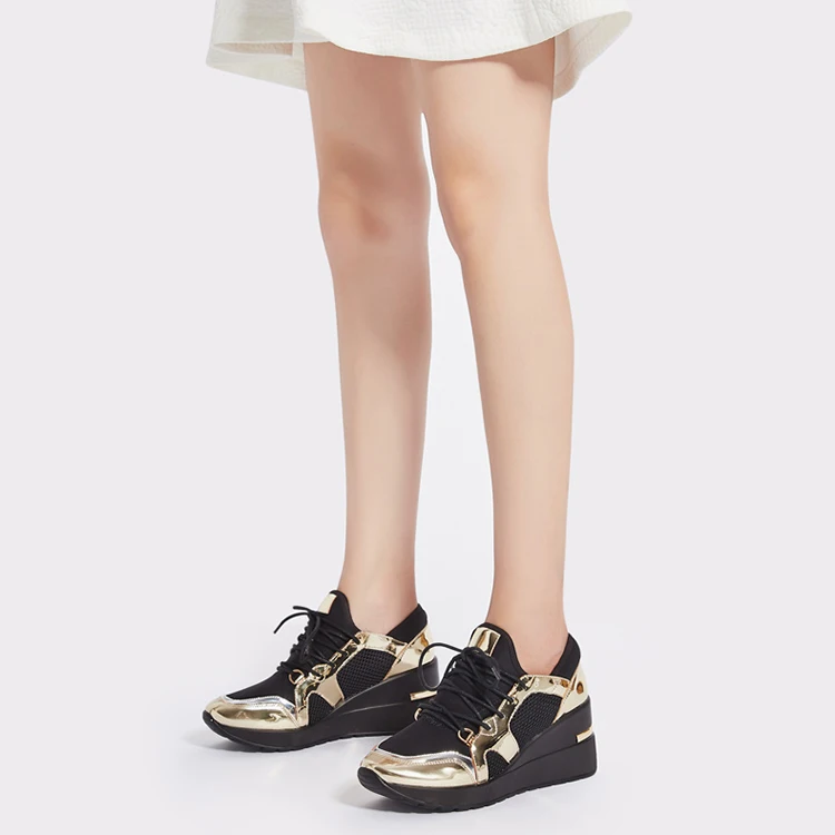 Leisure and comfort casual shoes sneakers women Wild ladies shoes with Fashion tie casual shoes