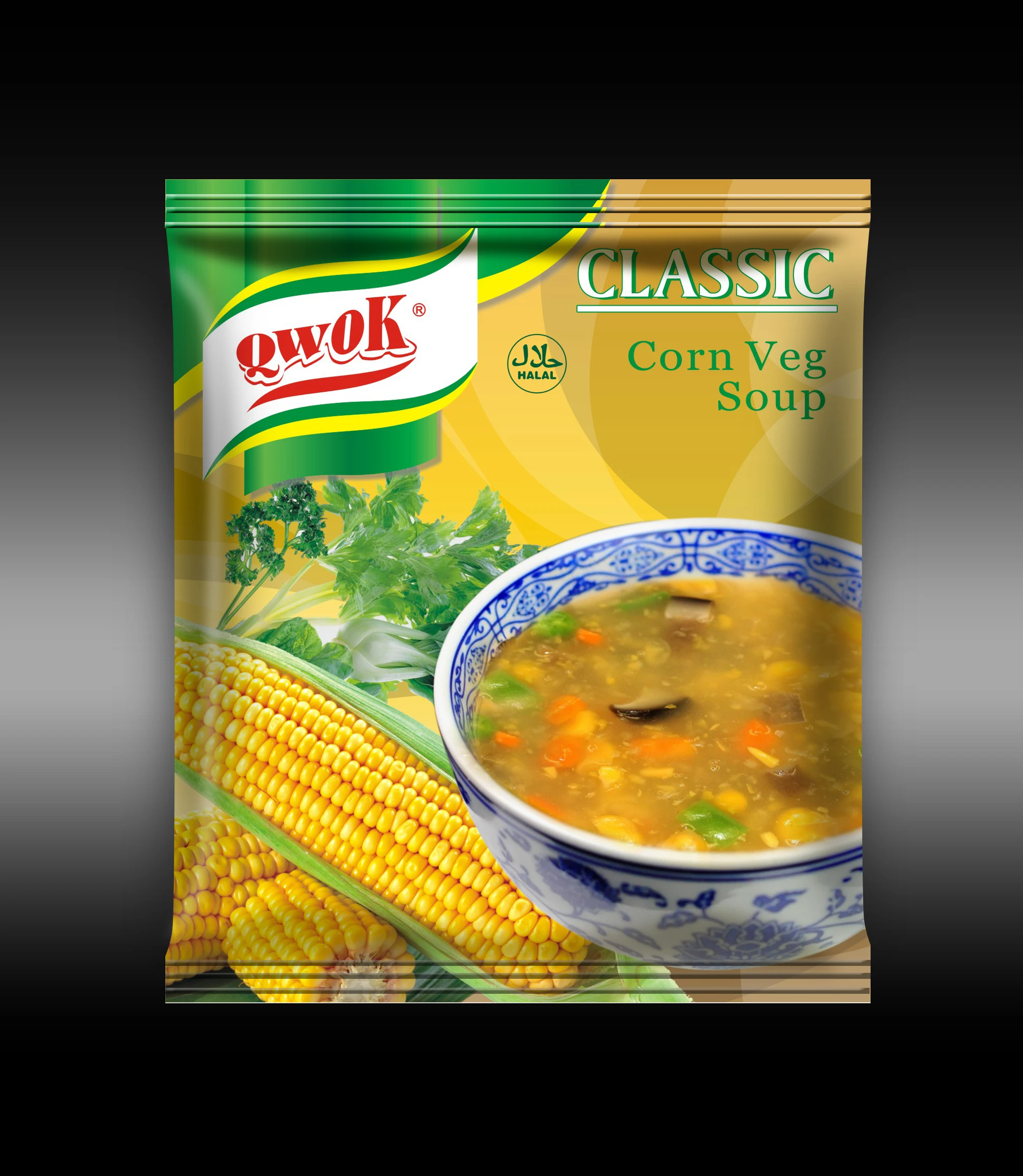 Qwok крем из кукурузной чашки суп