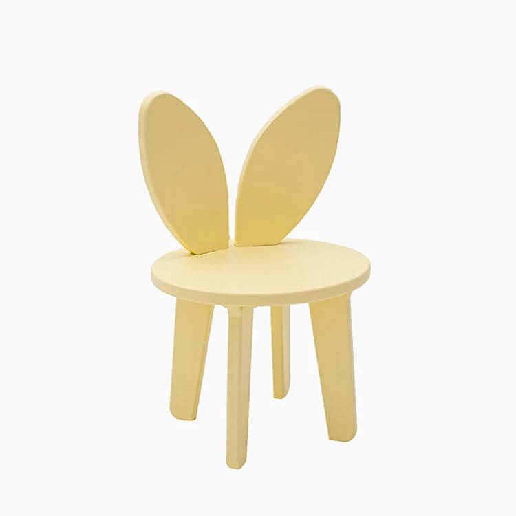 
Children bedroom furniture kids wooden bunny chair montessori for playroom decoration 