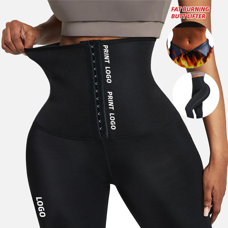 
OEM and ODM Custom Logo Print Sport Waist Trainer Corset Leggings Tights Women Bulk Leggings Fitness 